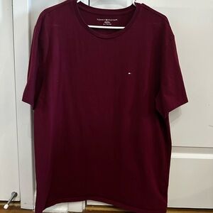 Tommy Hilfiger Men's Deep Red Short Sleeve Tee